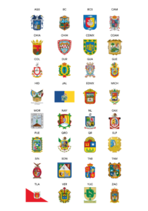 Escudos oficiales de los Estados de México