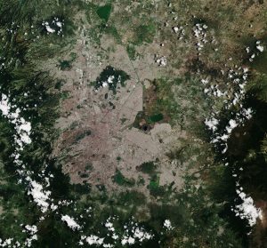 la ciudad de México desde el espacio, Agencia Espacial Europea