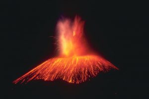 El Paricutín en erupción