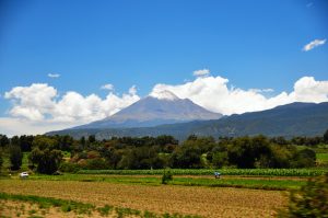 Vista del Popocatépetl desde Morelos