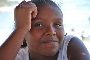 Niña afromexicana en Cuajuinicuilapa
