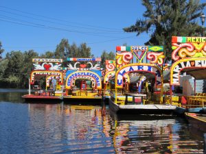 Trajineras en Xochimilco